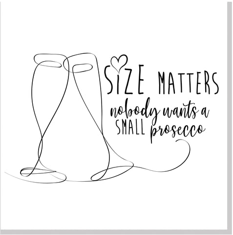 Size Matters square card