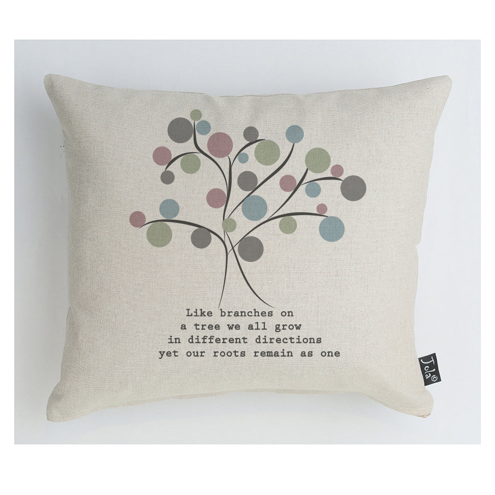 Spotty Family Tree cushion