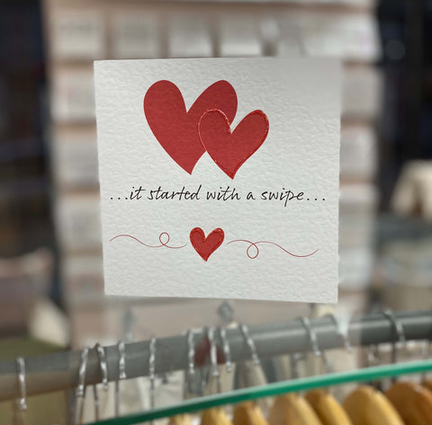 It started with a swipe Valentine square card