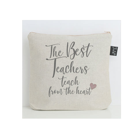 Teach from the heart washbag