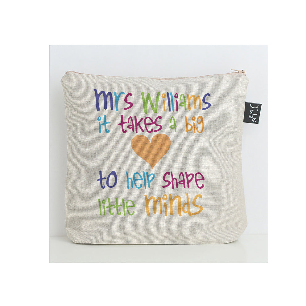 Personalised big heart multi washbag