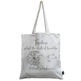 Dandelion Teacher canvas bag