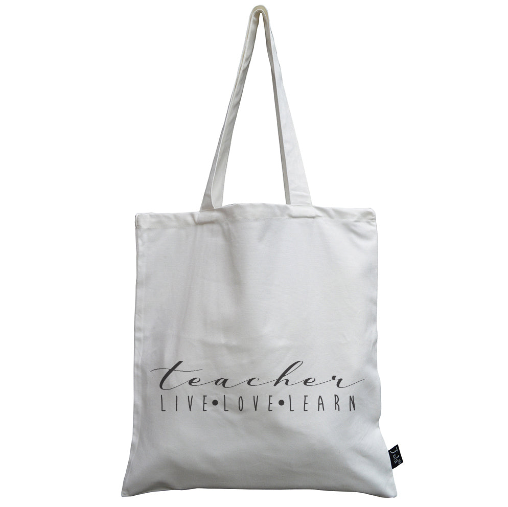 Teacher live love learn Canvas Bag