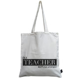 Teacher superpower canvas bag