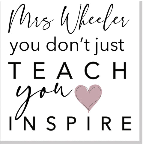 Teach Inspire square card