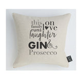 Family Gin & Prosecco cushion