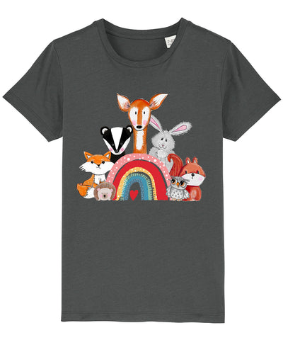 Woodland Animals Organic Cotton Toddler T Shirt
