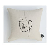Continuous Line Face Cushion