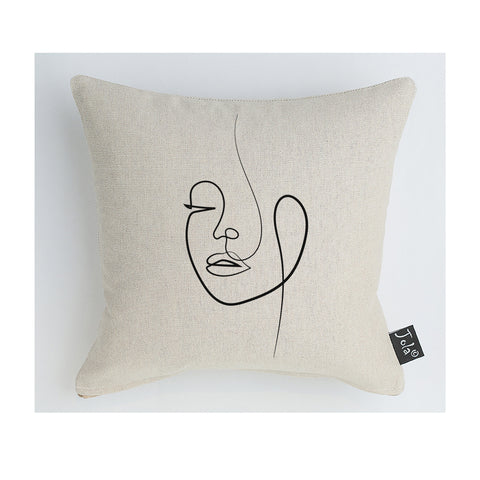 Continuous Line Face Cushion