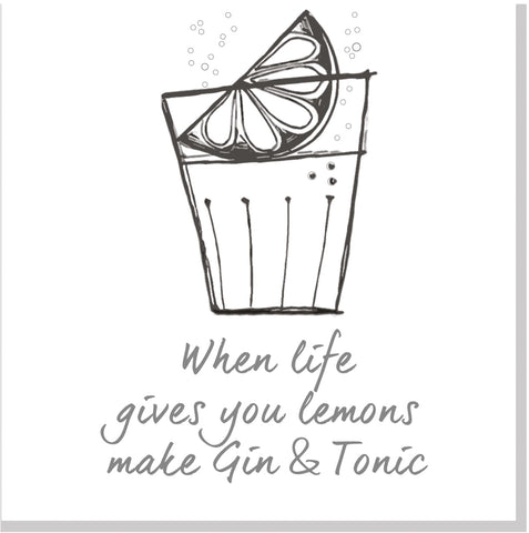 Gin and Tonic square card