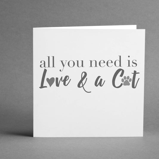 All you need is love and a Cat square card