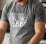 Grey Cotton Apron - select your own design