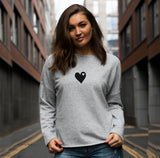 Black heart So Soft Cotton Sweatshirt