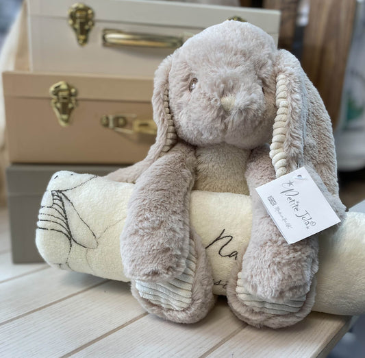 Personalised Soft Bunny with Blanket