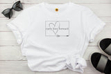 Cotton Cuffed T Shirt Carry Love Forward - 20% donation to East Cheshire Hospice