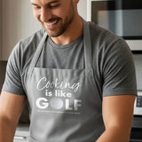 Grey Cotton Apron - select your own design