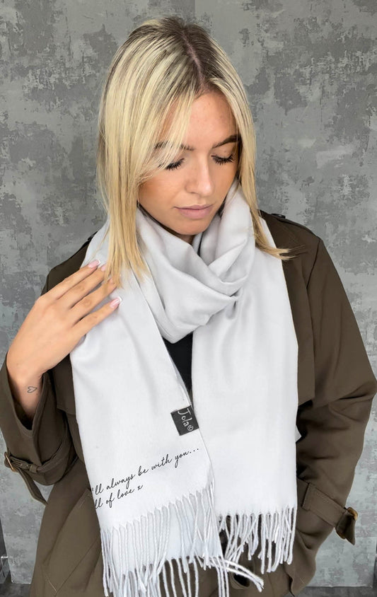 Jola Cashmere Mix Grey scarf