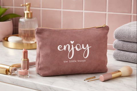 Velvet make up bag
