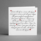 All of Me Loves all of You square card