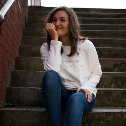 One day at a time So Soft Cotton Sweatshirt