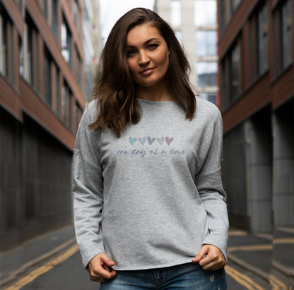 One day at a time So Soft Cotton Sweatshirt