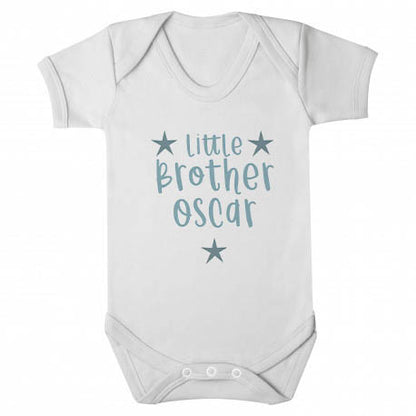 Little Sister hearts Baby Vest