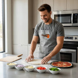 Grey Cotton Apron - select your own design