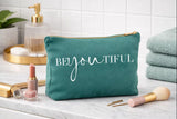 Velvet make up bag