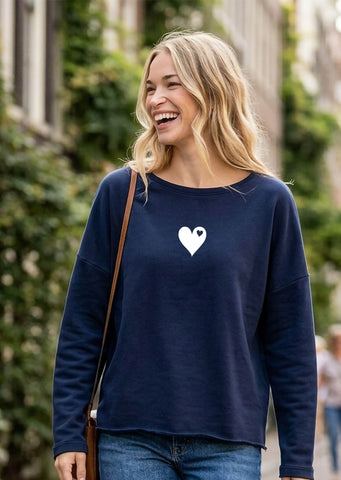 Black heart So Soft Cotton Sweatshirt