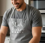 Grey Cotton Apron - select your own design