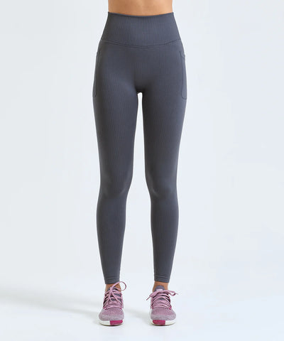Jola Ribbed leggings with pocket