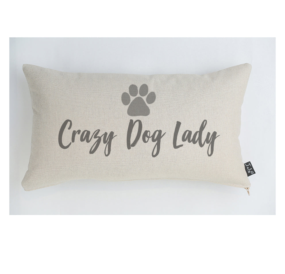 Crazy dog lady cushion