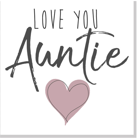 Love you Auntie square card