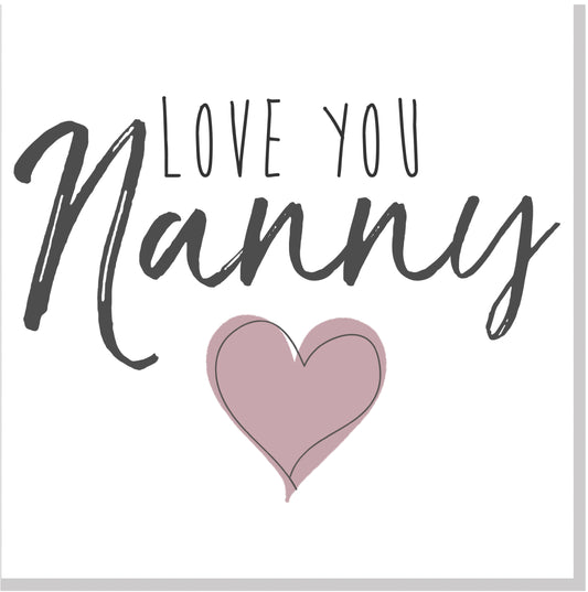 Love you Nanny square card