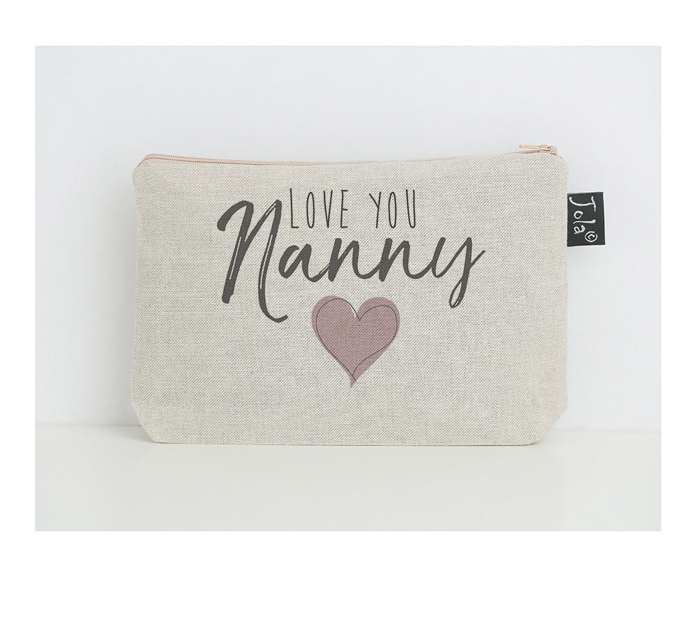 Love you Nanny make up bag