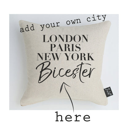Personalised City Cushion Vogue