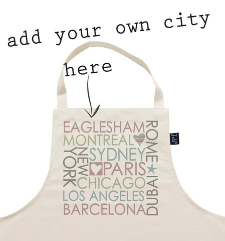 Personalised City Block Apron