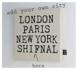 Personalised Retro City Canvas Frame