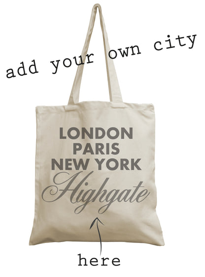 Personalised Sparkle City canvas bag - Jola Designs