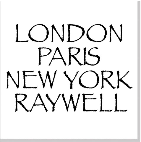 Personalised City Font 2 Card