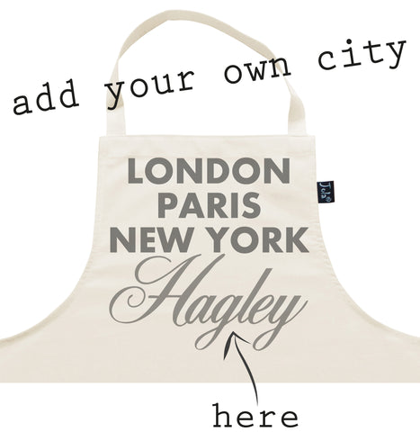 Personalised City Sparkle Apron