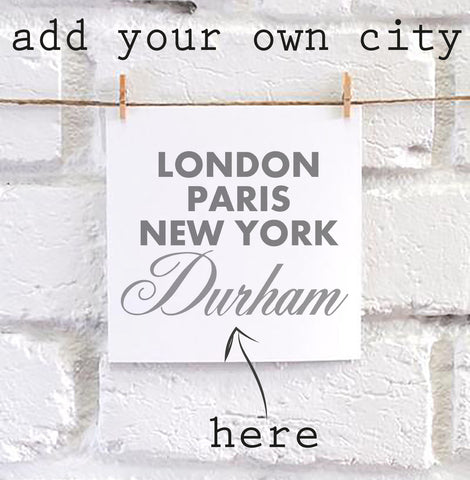 Personalised Sparkle City square card