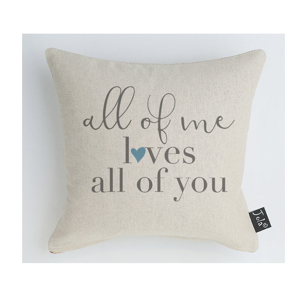 All of me loves all of you cushion