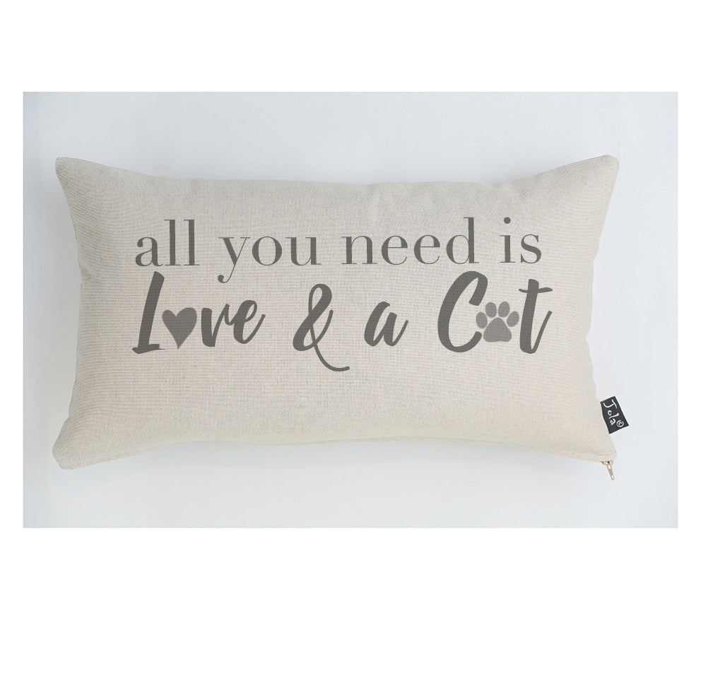 All you need is Love and a Cat cushion