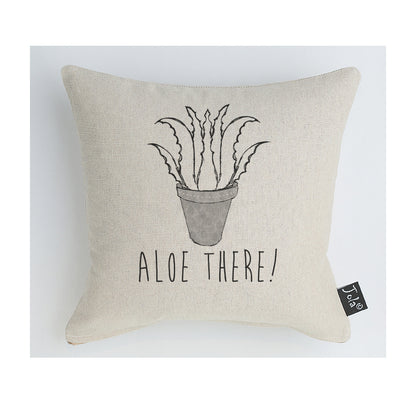Aloe There Linen Cushion