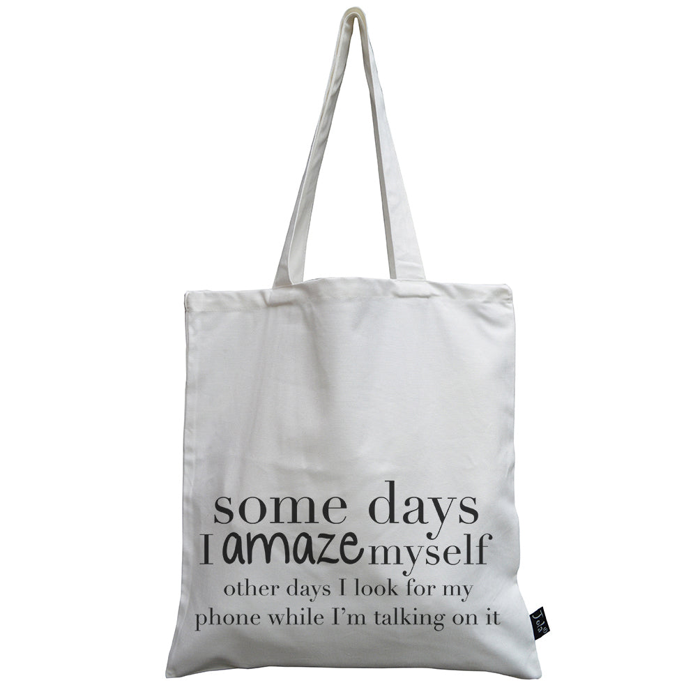 Amaze Myself canvas bag