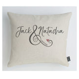 Personalised Wedding Ampersand cushion