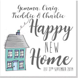 Happy new home house 2021 square card