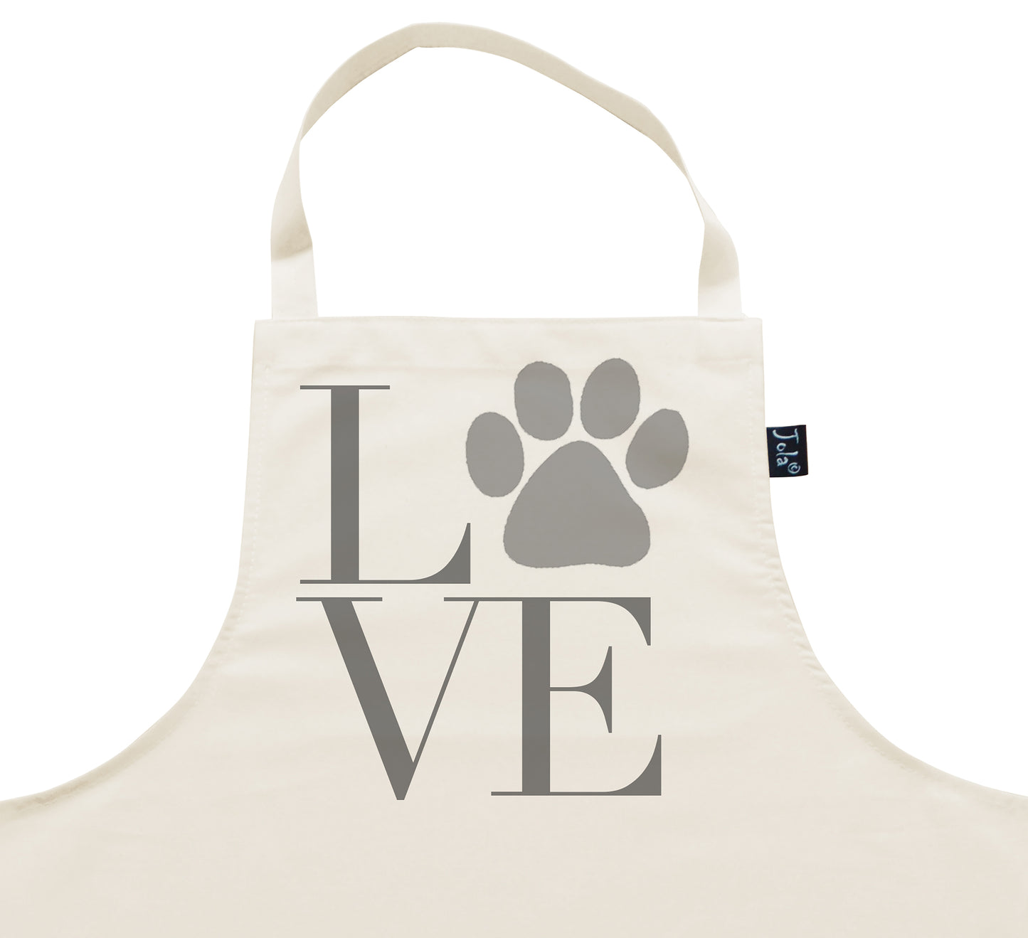 Paw Print LOVE apron
