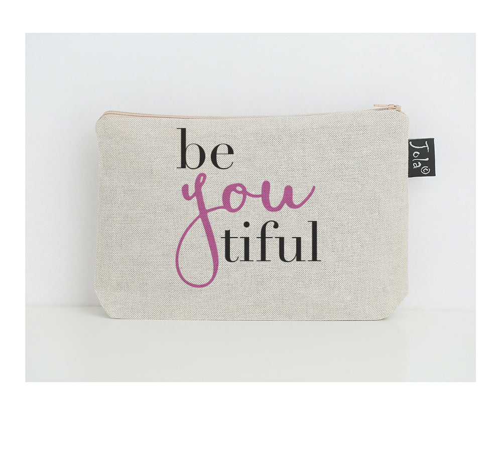 BeYouTiful small make up bag pink